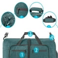 thumbnail image 3 of Bolsa de viaje plegable para hombre y mujer, 85L fin de semana, con suela, bolso impermeable, 3 of 5