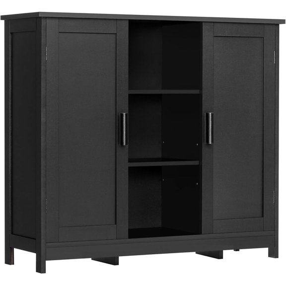 Storage Cabinet with 2 Doors and 4 Storage Shelves,  Buffet Cabinet, Bathroom Cabinet for Living Room, Entryway, Home Office