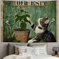 thumbnail image 2 of Orinice Funny Black Cat Signs Cat Pictures Cat Wall Decor, Cat Lover Gifts For Home Office Kitchen Use - I Do What I Want,Tapestry Painting, 2 of 6