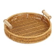 thumbnail image 2 of PENGXIANG Japanese Style Vegetable Bread Basket Eco-Friendly Organic Rattan Threads Basket for Kitchen Dining Room Cafe   Large, 2 of 6
