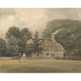 thumbnail image 2 of Samuel Davis 14x12 Gold Ornate Wood Frame and Double Matted Museum Art Print Titled - Cottage on the Grounds of Ayot St. Lawrence Hertfordshire, 2 of 4