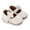 White, variant on nvzhuang Baby Girls Moccasinss Bowknot Decor Soft Sole Flats Shoes Non-Slip Summer Princess Shoes