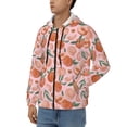 thumbnail image 3 of Naloa Painting Peach Men’s Hoodies, Zip up Hoodie, Sweatshirts,Hoodies for Men Sizes S-3XL-Large, 3 of 5