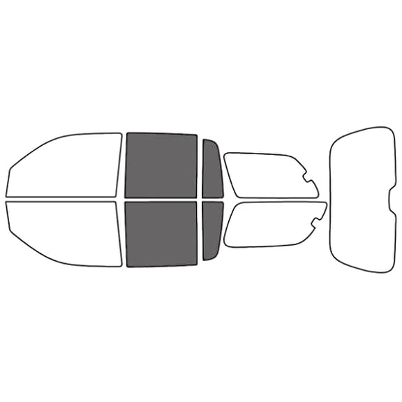 Rvinyl Window Tint Kit Compatible with Isuzu Ascender 2004-2006 (Ext) - Back Precut Kit - 35%