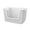 White, variant on Set of 2 XL 30.5L Jute Decorative Plastic Organization and Storage Baskets - Perfect Bins for Home Office, Closet Shelves, Kitchen Pantry and All Bedroom Essentials, Black