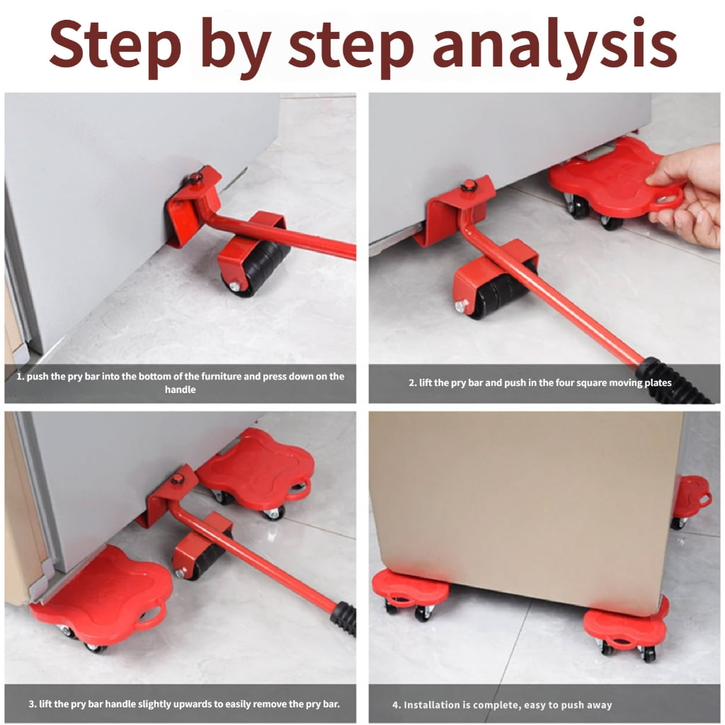 Good Quality Plastic Wheel Sliders Set for Smooth Rotating and Easy Furniture Moving on All Types of Flooring Surfaces
