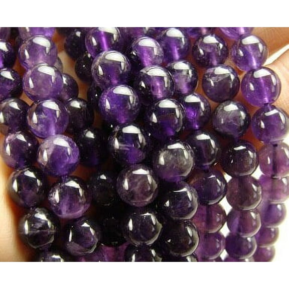 4mm 15.5" High Quality Amethyst Round Beads Genuine Gemstone Natural Jewelry Making