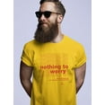 thumbnail image 2 of Nothing To Worry T-Shirt Men -Image by Shutterstock, Male 3X-Large, 2 of 4