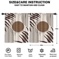 thumbnail image 2 of Blackout Kids Curtains,Brown Boho Geometric and Plant Pattern Childrens Insulated Curtains Set Of 2,Bedroom Essentials,Toddler Room Decor 52x63in(132x160cm), 2 of 5