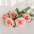 thumbnail image 1 of Royalbelle 1 Branch Simulation Rose Retro Autumn Color Artifical Rose Flower Home Decoration, 1 of 2
