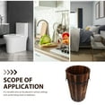 thumbnail image 5 of Melantax Rustic Style Wooden Trash Can Farmhouse Bathroom Trash Can Decor Bedroom Trash Can Wooden Bathroom Accessories Office Trash Can, 5 of 6