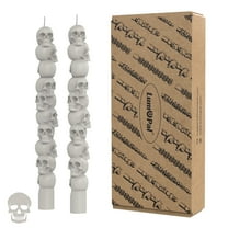 Halloween Skull Candle Set - Decorative Skull Candles for Halloween Celebrations- Unique & Spooky Candle Design wi