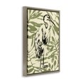thumbnail image 3 of Stupell Industries Eclectic Heron & Leaf Pattern Brown Floating Frame Canvas Art, 17 x 25, by June Erica Vess, 3 of 8