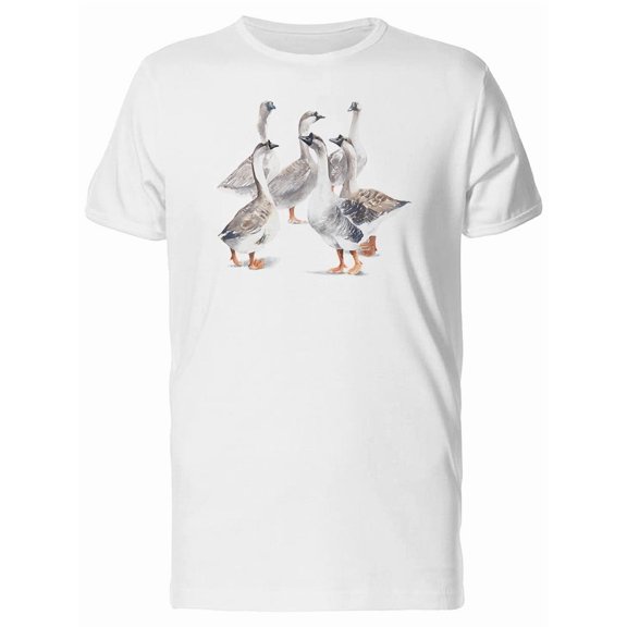 Painting Of Wild Geese T-Shirt Men -Image by Shutterstock, Male XX-Large