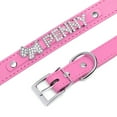 thumbnail image 4 of Pet Artist Personalized Dog Cat Collar DIY Name Letter Small Pet Puppy Bling PU Leather, 4 of 10