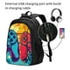 thumbnail image 2 of Balery Gaming Mochila con carga USB para hombre y mujer - Mochila impermeable y antirrobo para laptop con puerto USB para viajes, trabajo, 2 of 7