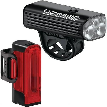Lezyne Macro Drive 1400+ / Strip Drive Pro 400+ Light Pair