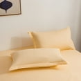 thumbnail image 1 of Nvzi 2 fundas de almohada de algodón de color sólido. Dígale adiós a la sensación sensual y fresca de la funda de almohada tecnológica, 18,5 x 29,13 pulgadas (amarillo)., 1 of 5
