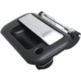 thumbnail image 2 of Tailgate Handle Compatible with FORD F-150 2004-2013/MARK LT 2006-2008/F-SERIES SUPER DUTY 2008-2016 Chrome Lever+Smooth Black Housing, 2 of 4