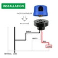 thumbnail image 3 of GBAYSA Twist Lock Photo Control Light Sensor Photocell Switch 110-270V Dusk to Dawn Sensor, 3 of 7