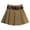 Khaki, variant on Ediodpoh Skirts for Women Belt Pleated High Waist A Line Umbrella Short Half Skirt Mini Skirts Black L