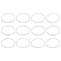Ucxell 86mm Rubber Gasket, 12 Pack Silicone Seals for Glass Jars, Wide Mouth Leak Proof Fits Canning Lids (White)