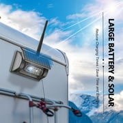 Solar Wireless Rear View Backup Camera For Phone Magnetic Base Solar Power And Built-In Battery For RV Car ,Clear Images