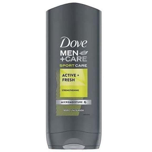 Dove Men Care Body & Face Wash, Active Fresh 13.5 Fl Oz (Pack of 1)