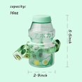 thumbnail image 2 of Botella de agua de plástico para jugo de frutas, botella de leche con dibujos animados, 16oz/480ml Transparen kaili Sencillez, 2 of 2
