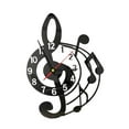 thumbnail image 5 of deevoka Wall Clock Musical Note Design Acrylic Silent for Office Bedroom Living Room Black, 5 of 9