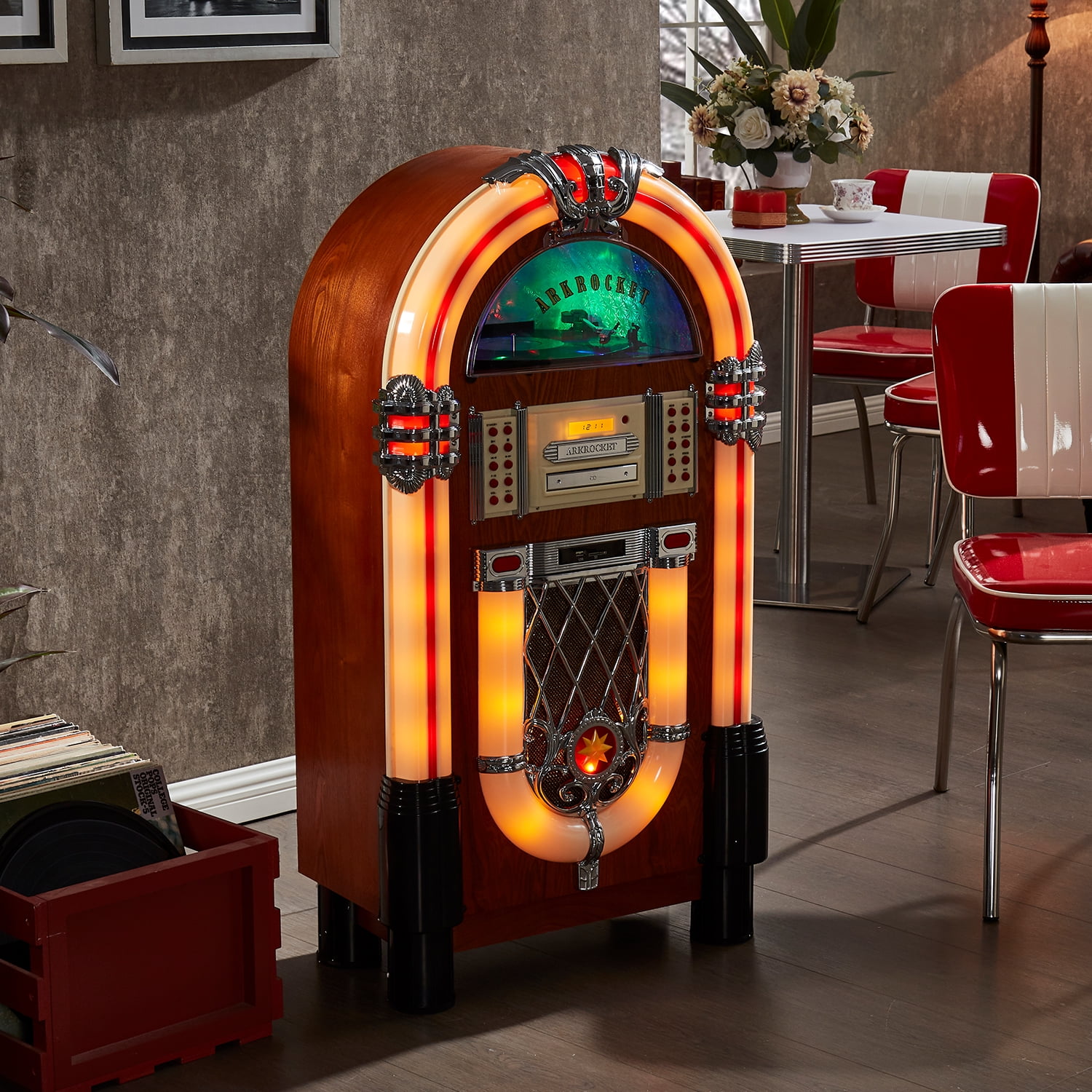 Arkrocket Athena Vintage Looking Stereo Home Tabletop