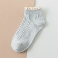 thumbnail image 2 of JeashCHAT Women Shortcylinder Cartoons Embroidery Towel Bottom Socks Lnvisible Ship Socks, 2 of 4