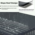 thumbnail image 6 of Costway 12 x 9.8 FT Outdoor Storage Shed All-Weather & Rustproof Galvanized Metal, 6 of 10