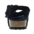 thumbnail image 3 of Birkenstock Arizona Shearling Suede Leather Narrow Unisex Shoes Size 6, Color: Black, 3 of 5