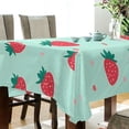 thumbnail image 5 of Yayeee Tablecloths 54" x 54" Rectangle Wrinkle Resistant Party Table Cover, Green Strawberry, 5 of 8