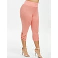 thumbnail image 5 of Vitmona Women's Stretch Plus Size Skinny Cropped Mid Waist Leggings, 5 of 5