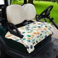thumbnail image 2 of Golf Cart Seat Covers for 2 Seater, Colorful Leaf Soft Microfiber Cart Seat Towel Blanket, Spring Vintage Botanical Summer Absorbent Breathable Non Slip Bench Seats Protector for Golf Course 51"x31", 2 of 9