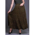 thumbnail image 2 of Bimba Women Skirts Long Bohemian Gypsy 5 Tier Cotton Printed Long Skirts, 2 of 5