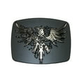 thumbnail image 4 of CTM  Leather Bridle Belt with Phoenix Belt Buckle (2 Buckle Set) (Men), 4 of 6