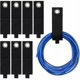 thumbnail image 1 of Paquete de 8 correas de almacenamiento de alta resistencia Organizadores de soporte de cable de extensión de nailon Gancho y bucle de alta resistencia de 50 x 330 mm para cables Tuberías Organizadore, 1 of 5