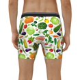 thumbnail image 4 of Picia Vegetables2 Pattern Men's Athletic Long Leg Briefs , Performance Stretch Underwear，Moisture-Wicking, 4 of 7