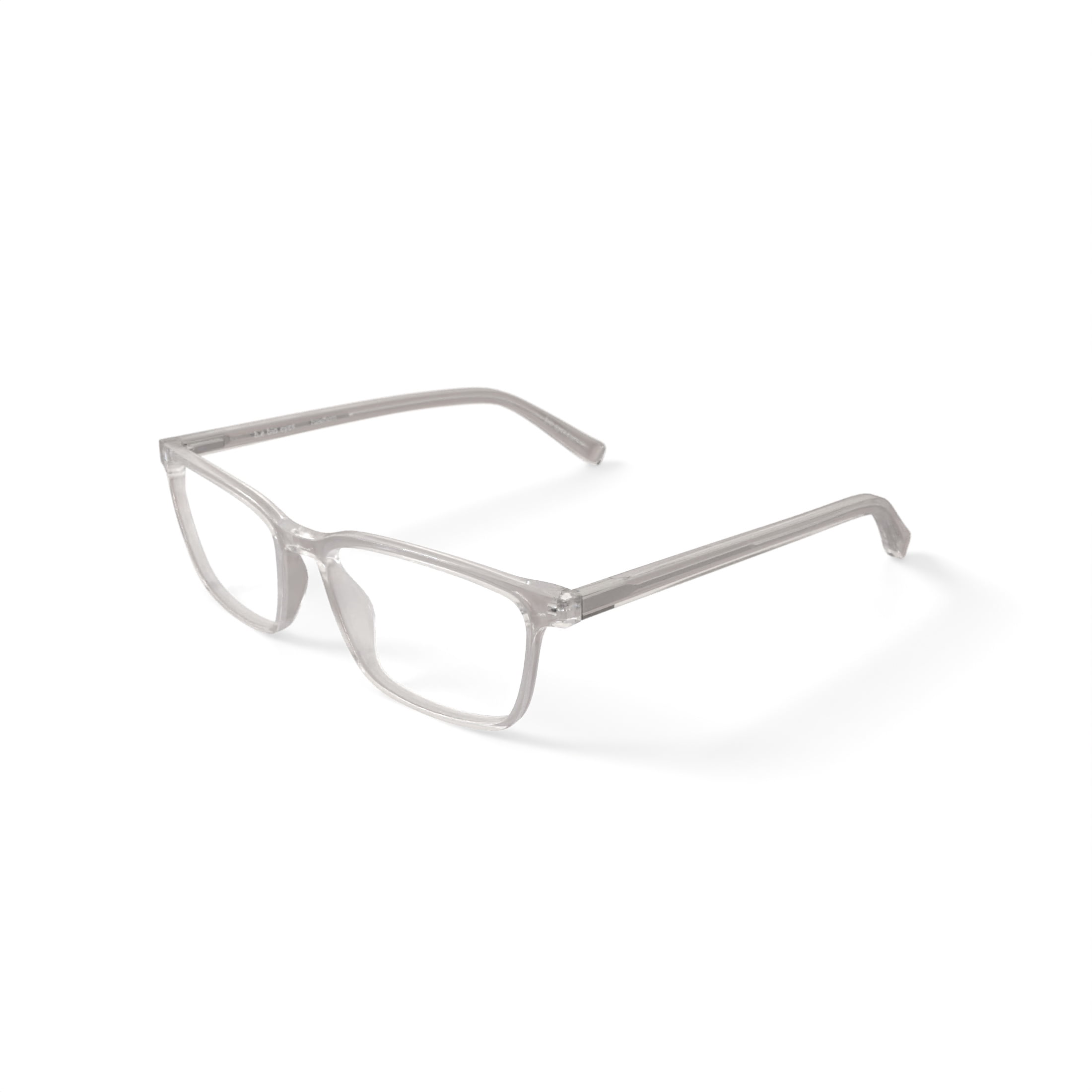Bio Eyes Men's BE118 Hawthorn Square Prescription Eyeglasses with Case, Crystal
