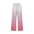 thumbnail image 4 of ZHUGeLI Womens Cargo Pants Linen Capri Pants Women Summer Beach Casual Pants Straight Leg Capri Pants Elastic Waist Boho Floral Print Pants High Waist Loose Comfy Trousers, 4 of 5