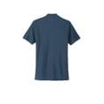 thumbnail image 4 of MERCER+METTLE Unisex Stretch Pique Henley | Moisture Wicking Polo for Men & Women, Casual Lightweight Henley for Work - Insignia Blue S, 4 of 7