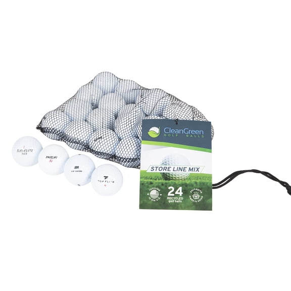 Golf Balls 24 Store Line Used Golf Balls White