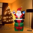 thumbnail image 3 of Papá Noel inflable de 5.9 pies en caja incorporada en LED para iluminación para hogar Navidad año de nuevo jardín decoración de patio, 3 of 8