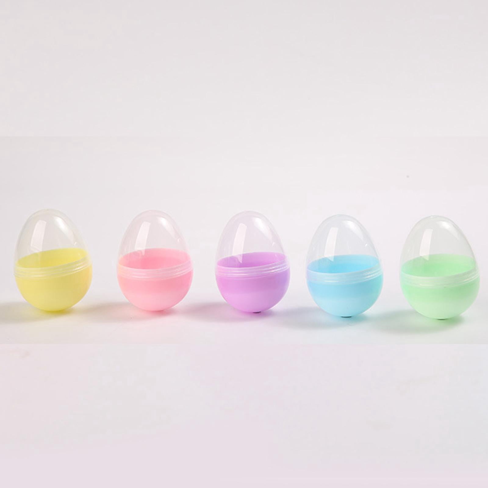 HOMYL Fillable Easter Eggs Decoration Gift Packaging Boxes Ornaments Empty Egg Toys for Carnival Prizes Classroom Rewards Boys Kids , 48pcs