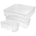 thumbnail image 1 of FOMIYES 3Ud Organizadores Transparentes Para Cajones Con Compartimentos Espaciosos Para Oficina Cocina Y, 1 of 8