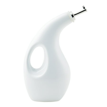 

Rachael Ray Ceramic EVOO Oil and Vinegar Dispensing Bottle 24-Ounce White