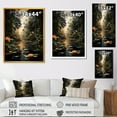 thumbnail image 4 of Designart "Amazonian Dream Exploring the Jungle II" Landscapes Framed Wall Art - Tropical Green Jungle Hallway Framed Wall Art Decor, 4 of 6